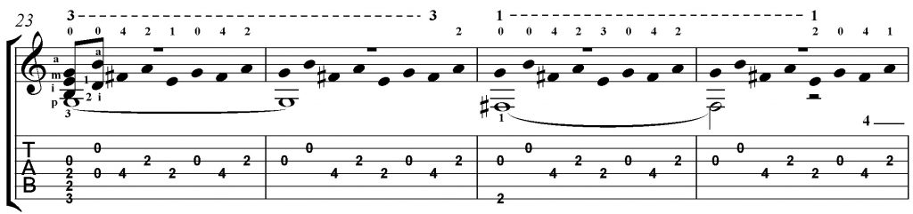 villa-lobos etude 5 classical guitar lesson part 3