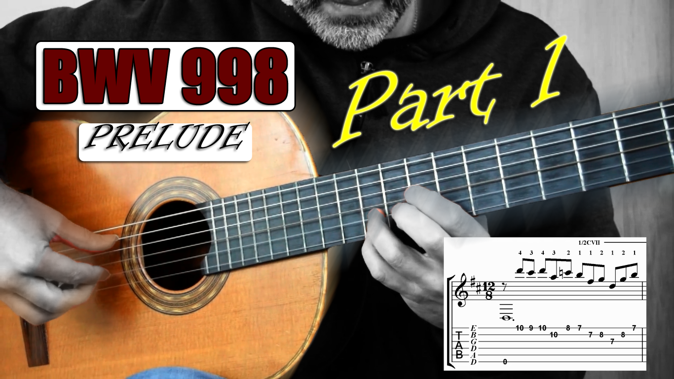 Bach Prelude BWV 998 Lesson - Classical Guitar Rocks