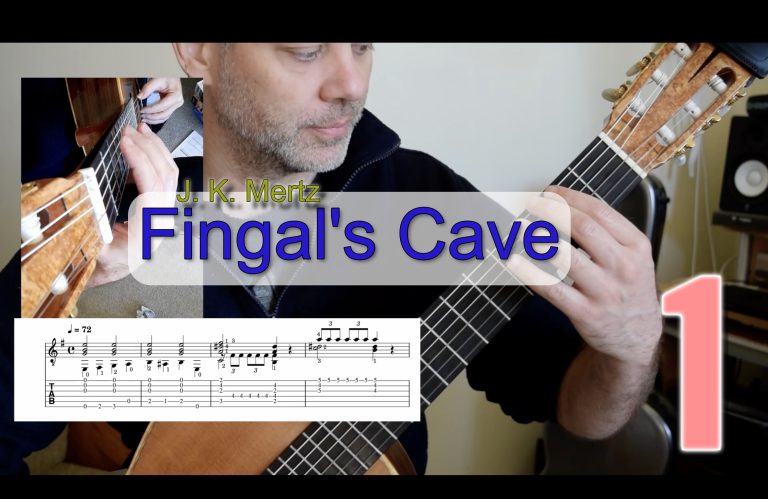 J.K. Mertz's Fingal's Cave classical Guitar lesson