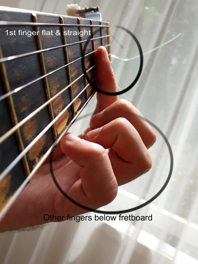 Half barre chord erros