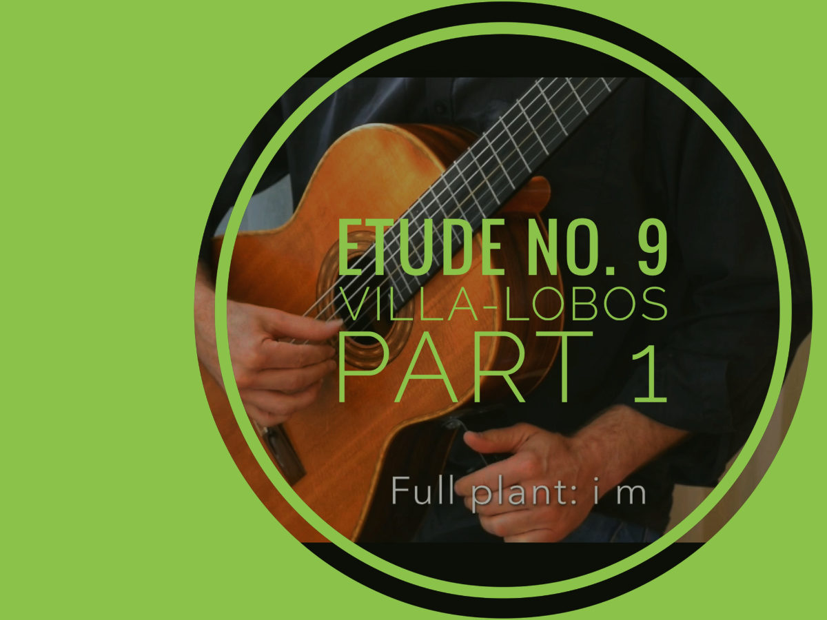 learning etude no. 9 villa lobos classical guitar