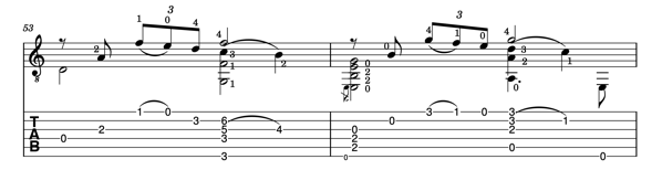 Ending bars La Muerte del Angel - fingering